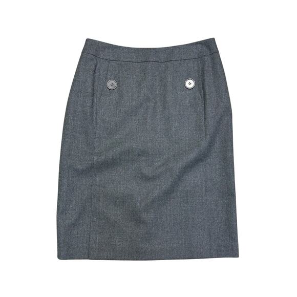 Talbots Women’s Size 6‎ Gray Straight Business Skirt Career Workwear Office NWT - Picture 1 of 7